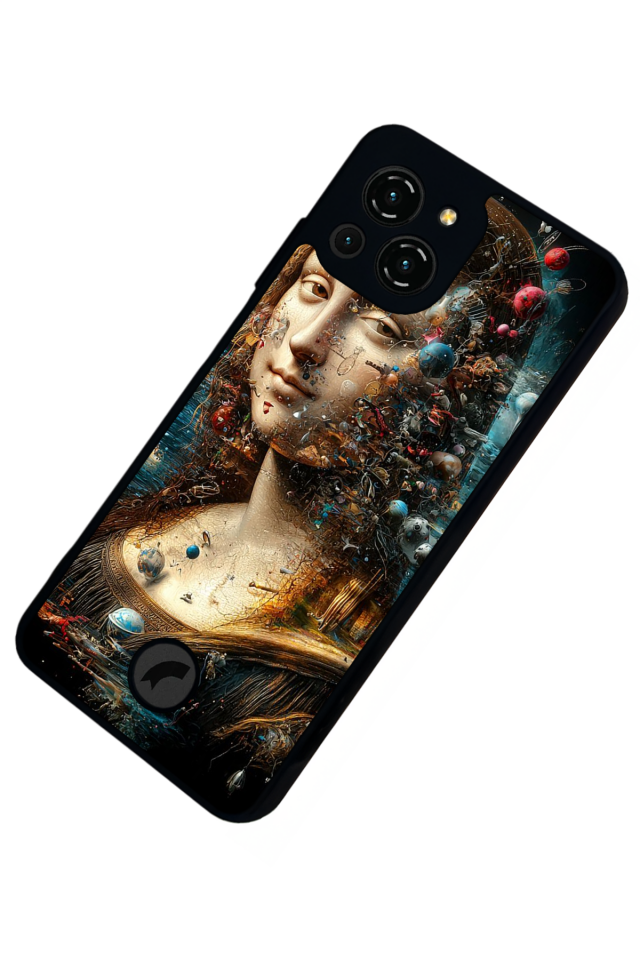 Reeder S23 Pro Max Uyumlu Monalisa Tasarımlı Glossy Premium Kılıf