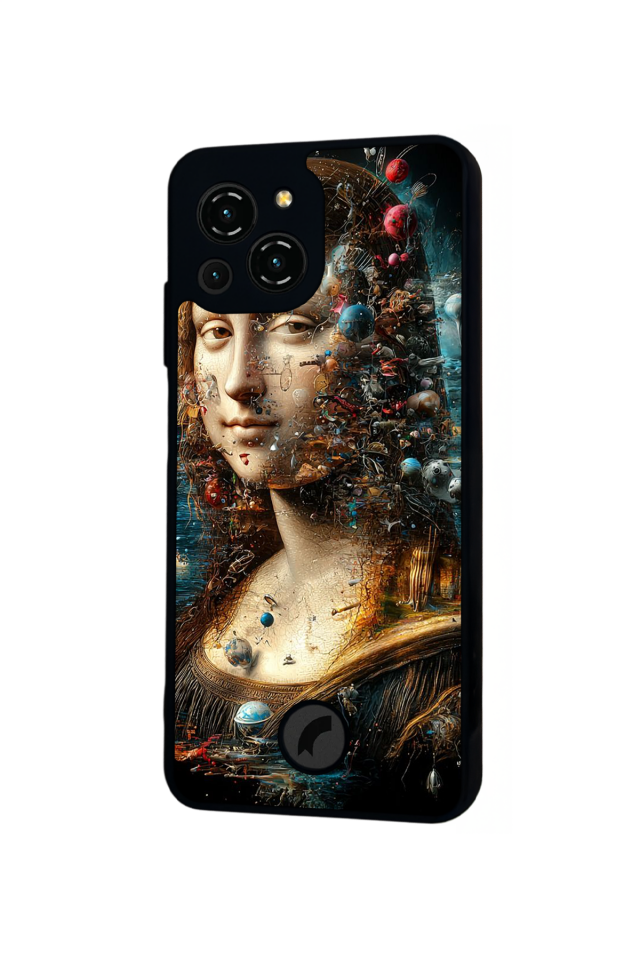 Reeder S23 Pro Max Uyumlu Monalisa Tasarımlı Glossy Premium Kılıf