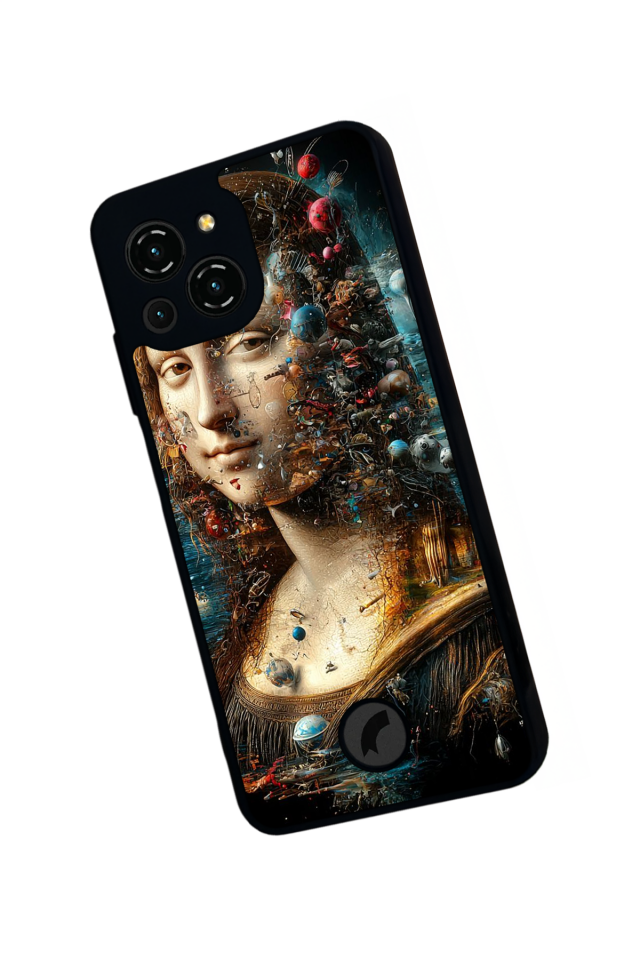 Reeder S23 Pro Max Uyumlu Monalisa Tasarımlı Glossy Premium Kılıf