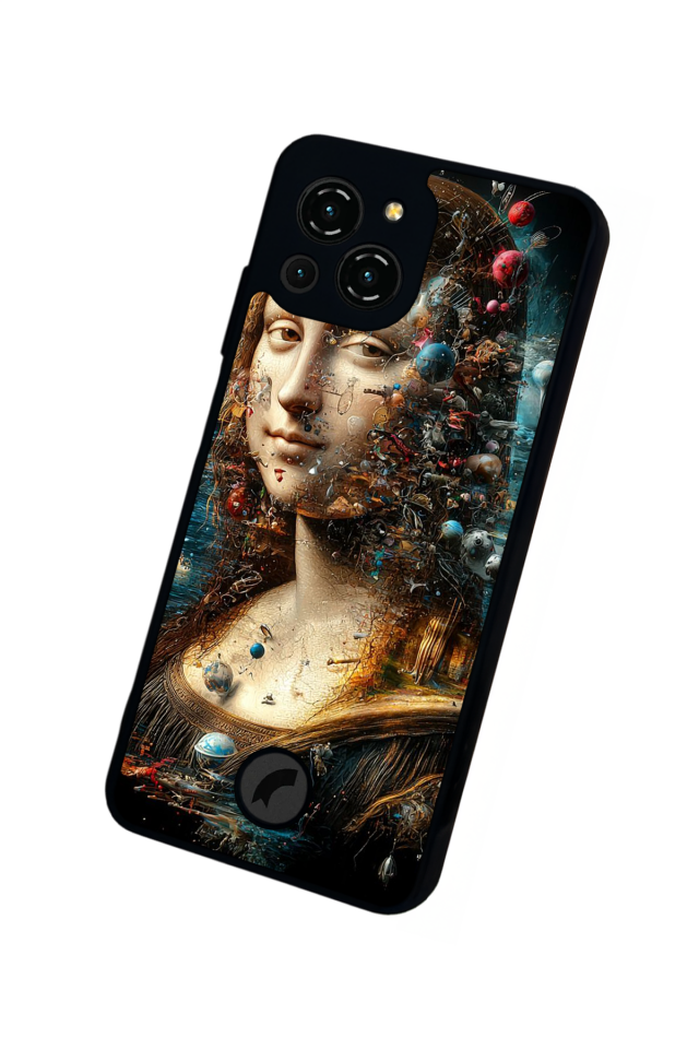 Reeder S23 Pro Max Uyumlu Monalisa Tasarımlı Glossy Premium Kılıf