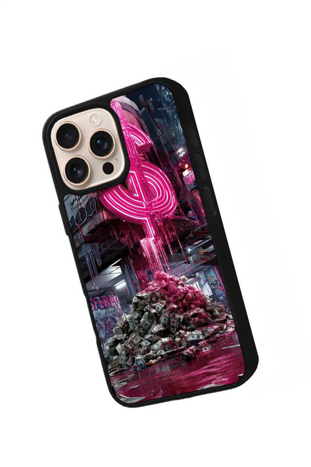 iPhone 14 Pro Max Uyumlu Para Tasarımlı Glossy Premium Kılıf