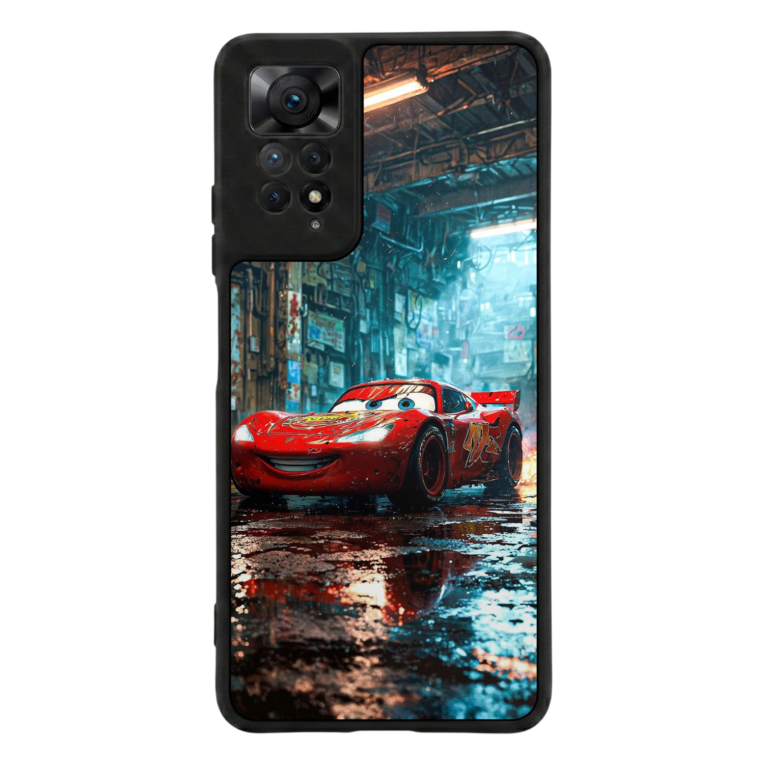 Xiaomi Redmi Note 11 Pro Uyumlu Şimsek McQueen Tasarımlı Glossy Premium Kılıf
