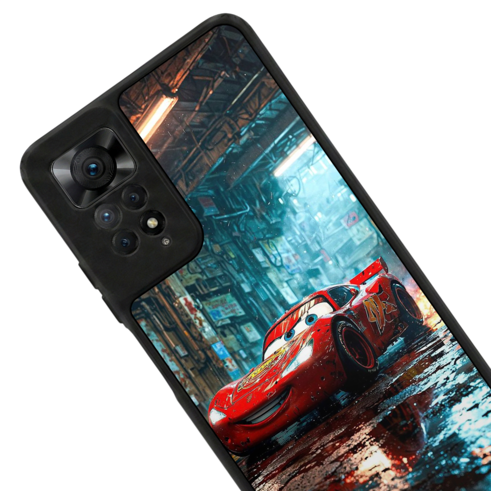 Xiaomi Redmi Note 11 Pro Uyumlu Şimsek McQueen Tasarımlı Glossy Premium Kılıf