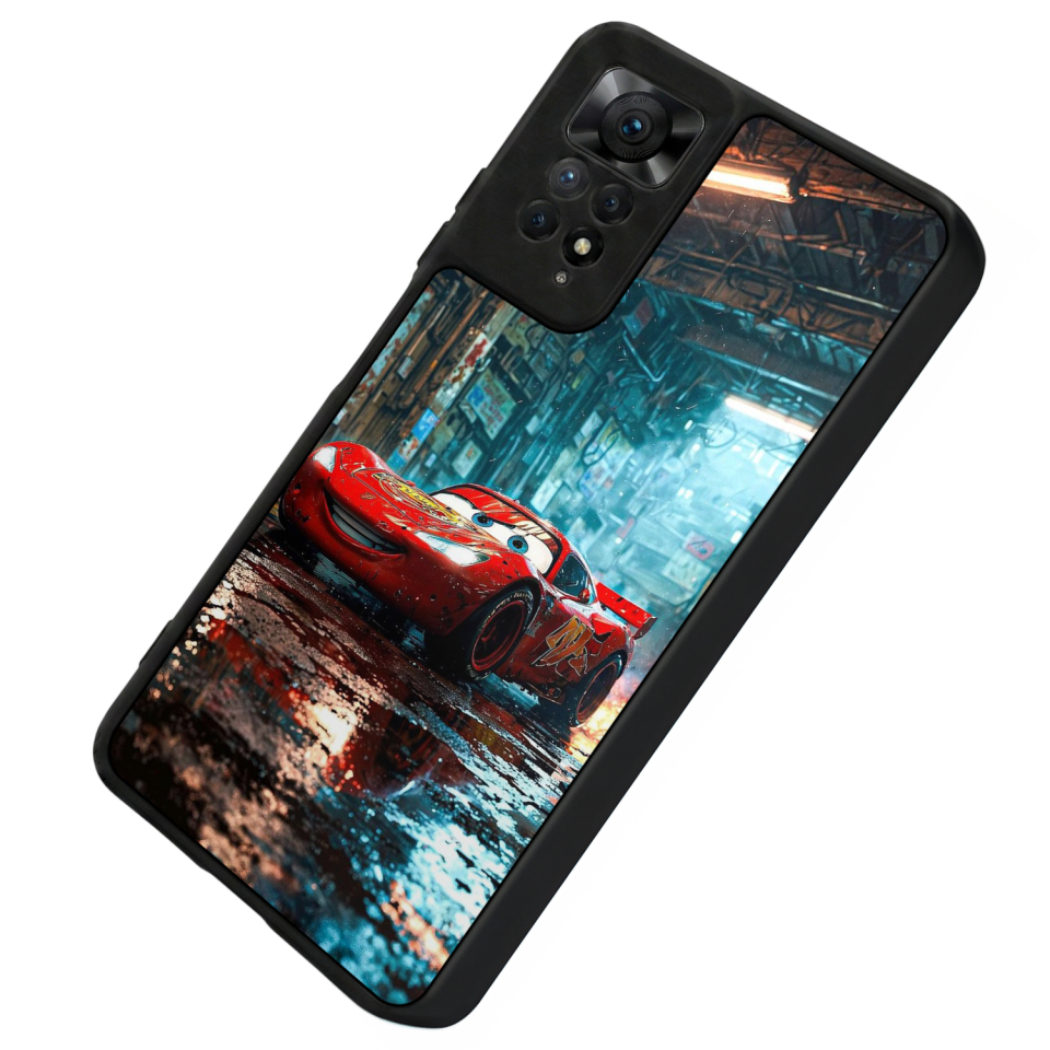 Xiaomi Redmi Note 11 Pro Uyumlu Şimsek McQueen Tasarımlı Glossy Premium Kılıf