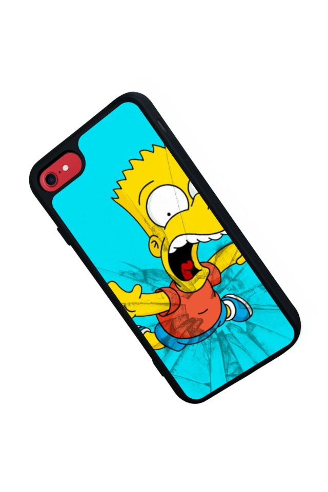 iPhone SE Uyumlu The Simpsons Tasarımlı Glossy Premium Kılıf