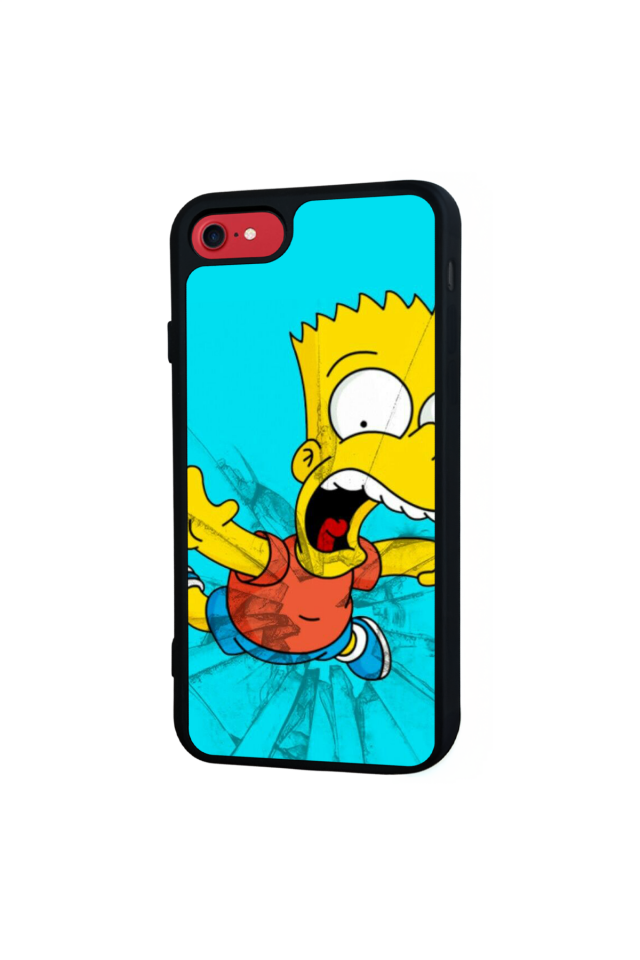 iPhone SE Uyumlu The Simpsons Tasarımlı Glossy Premium Kılıf