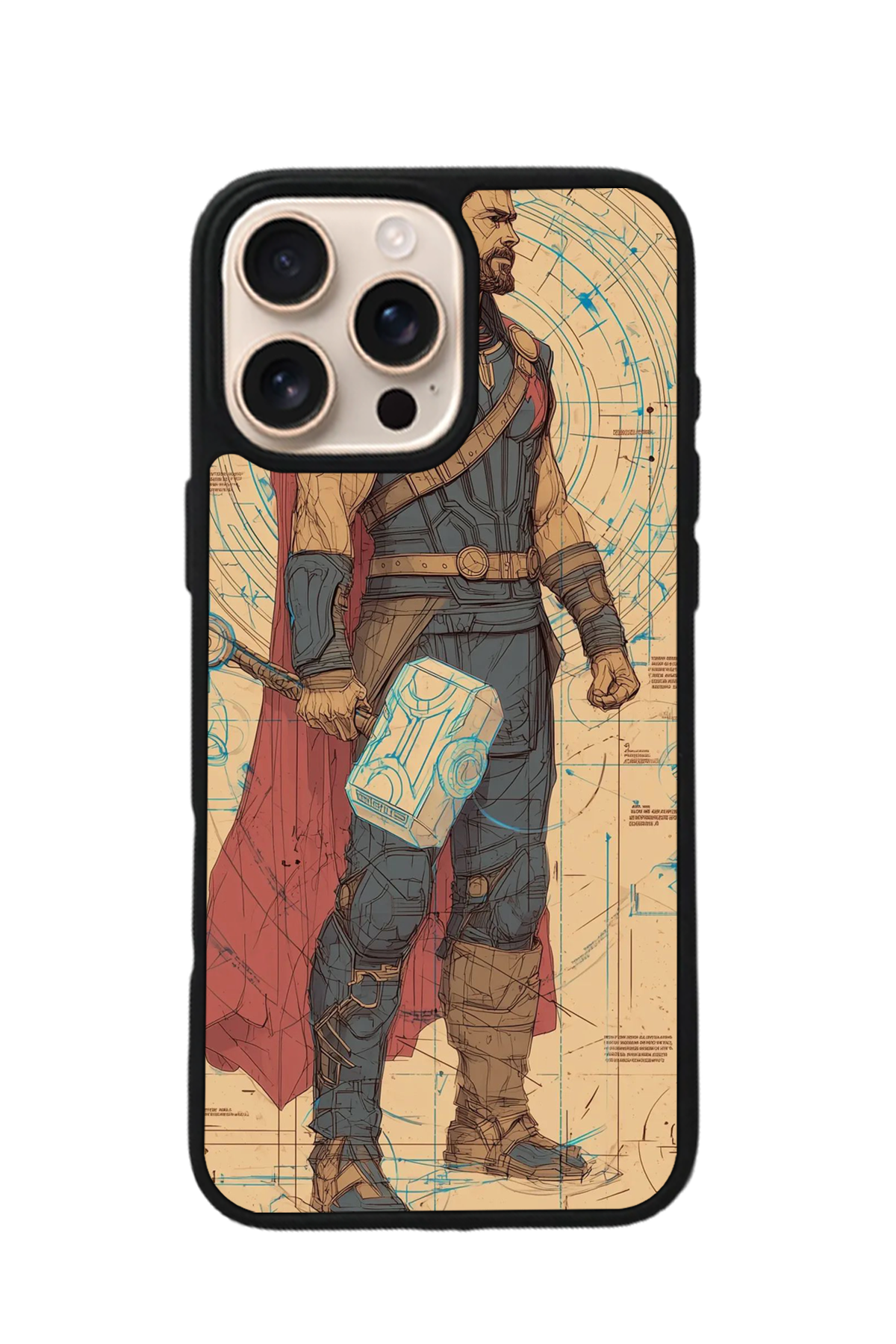 iPhone 15 Pro Max Uyumlu Thor Tasarımlı Glossy Premium Kılıf
