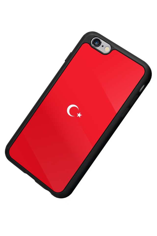 iPhone 6s Plus Uyumlu Türk Bayragi Tasarımlı Glossy Premium Kılıf