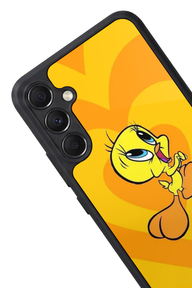 Samsung Galaxy M34 Uyumlu Tweety Tasarımlı Glossy Premium Kılıf