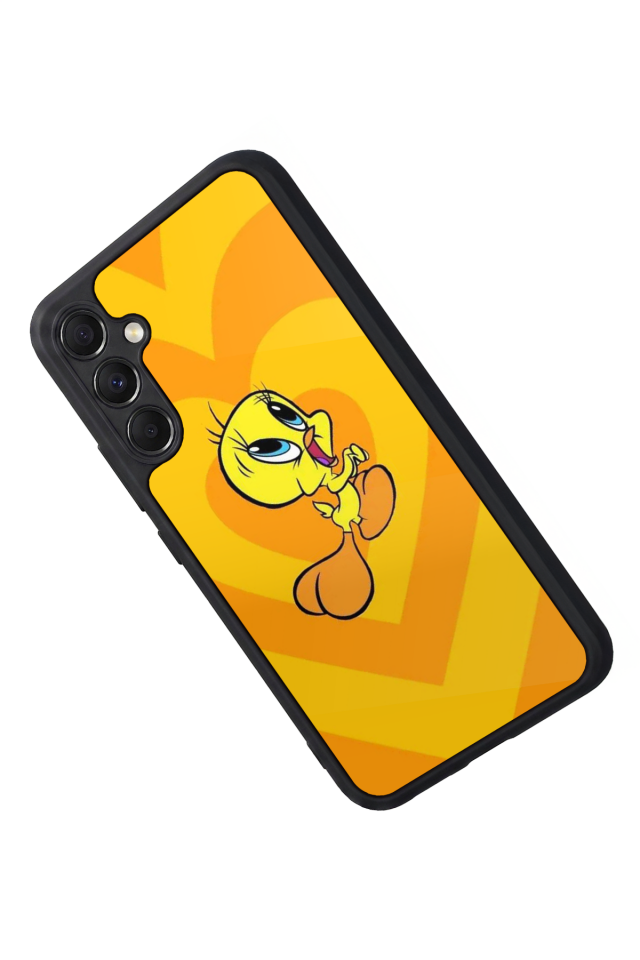 Samsung Galaxy M34 Uyumlu Tweety Tasarımlı Glossy Premium Kılıf
