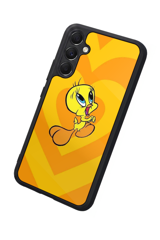 Samsung Galaxy M34 Uyumlu Tweety Tasarımlı Glossy Premium Kılıf