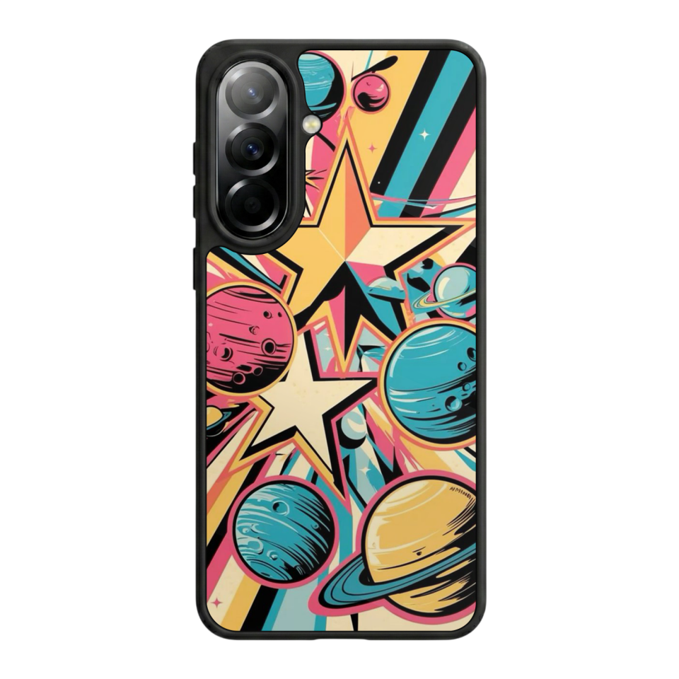 Samsung Galaxy A57 Uyumlu Uzay Tasarımlı Glossy Premium Kılıf