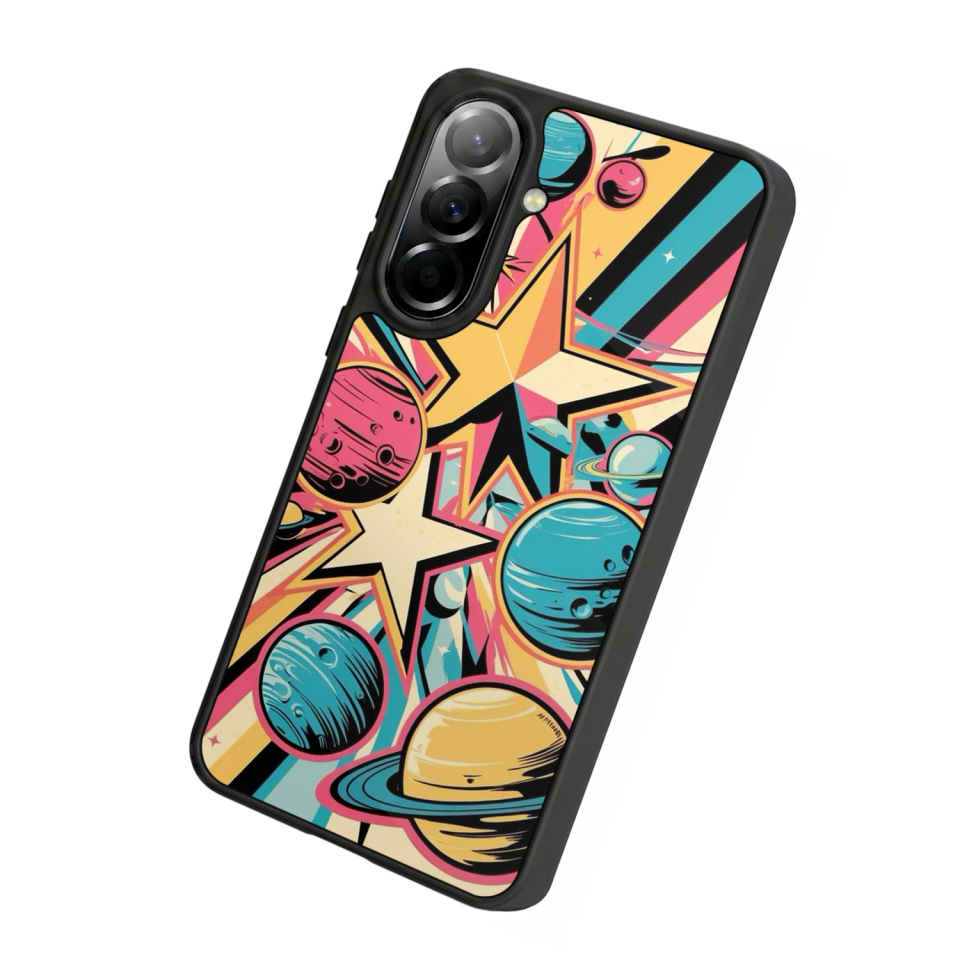 Samsung Galaxy A57 Uyumlu Uzay Tasarımlı Glossy Premium Kılıf