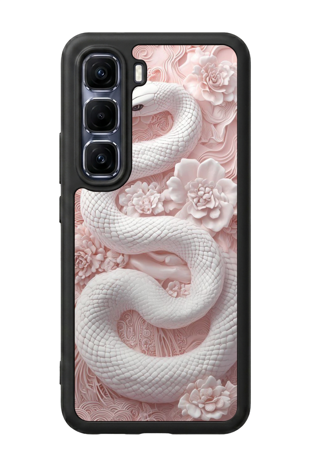 Infinix Hot 60 Pro Plus Uyumlu Yılan Tasarımlı Glossy Premium Kılıf