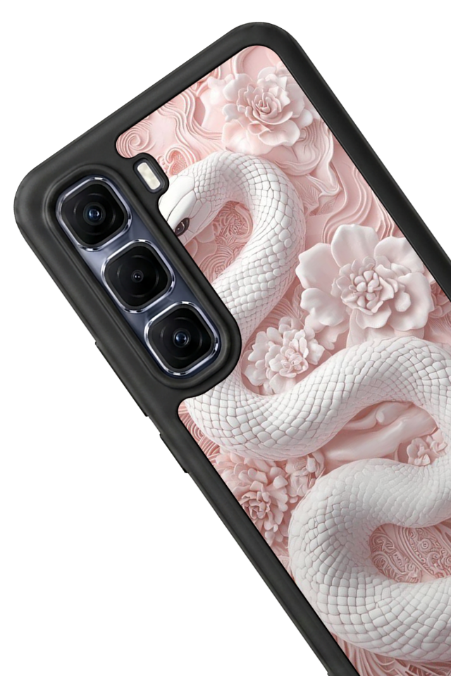 Infinix Hot 60 Pro Plus Uyumlu Yılan Tasarımlı Glossy Premium Kılıf