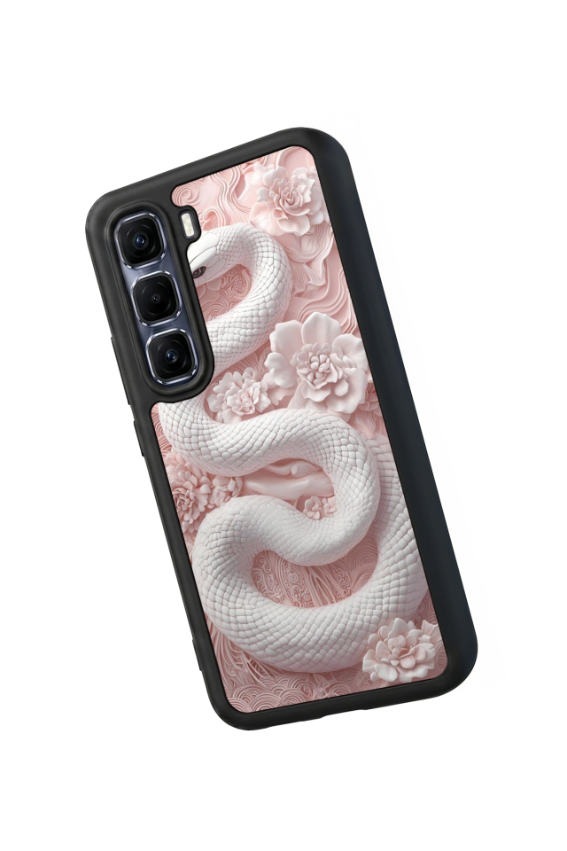 Infinix Hot 60 Pro Plus Uyumlu Yılan Tasarımlı Glossy Premium Kılıf