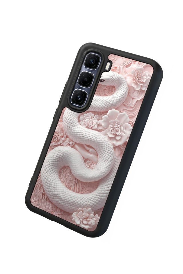 Infinix Hot 60 Pro Plus Uyumlu Yılan Tasarımlı Glossy Premium Kılıf