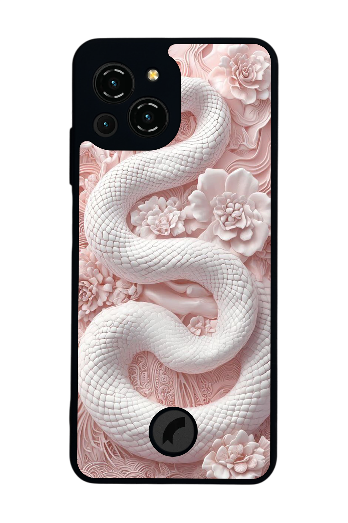 Reeder S23 Pro Max Uyumlu Yılan Tasarımlı Glossy Premium Kılıf