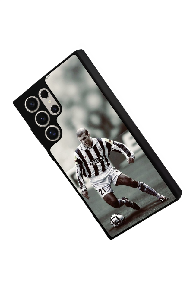 Samsung Galaxy S23 Ultra Uyumlu Zidane Tasarımlı Glossy Premium Kılıf