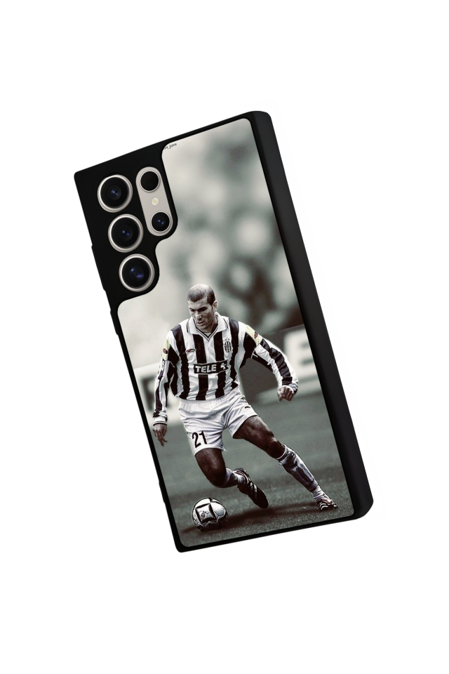 Samsung Galaxy S23 Ultra Uyumlu Zidane Tasarımlı Glossy Premium Kılıf