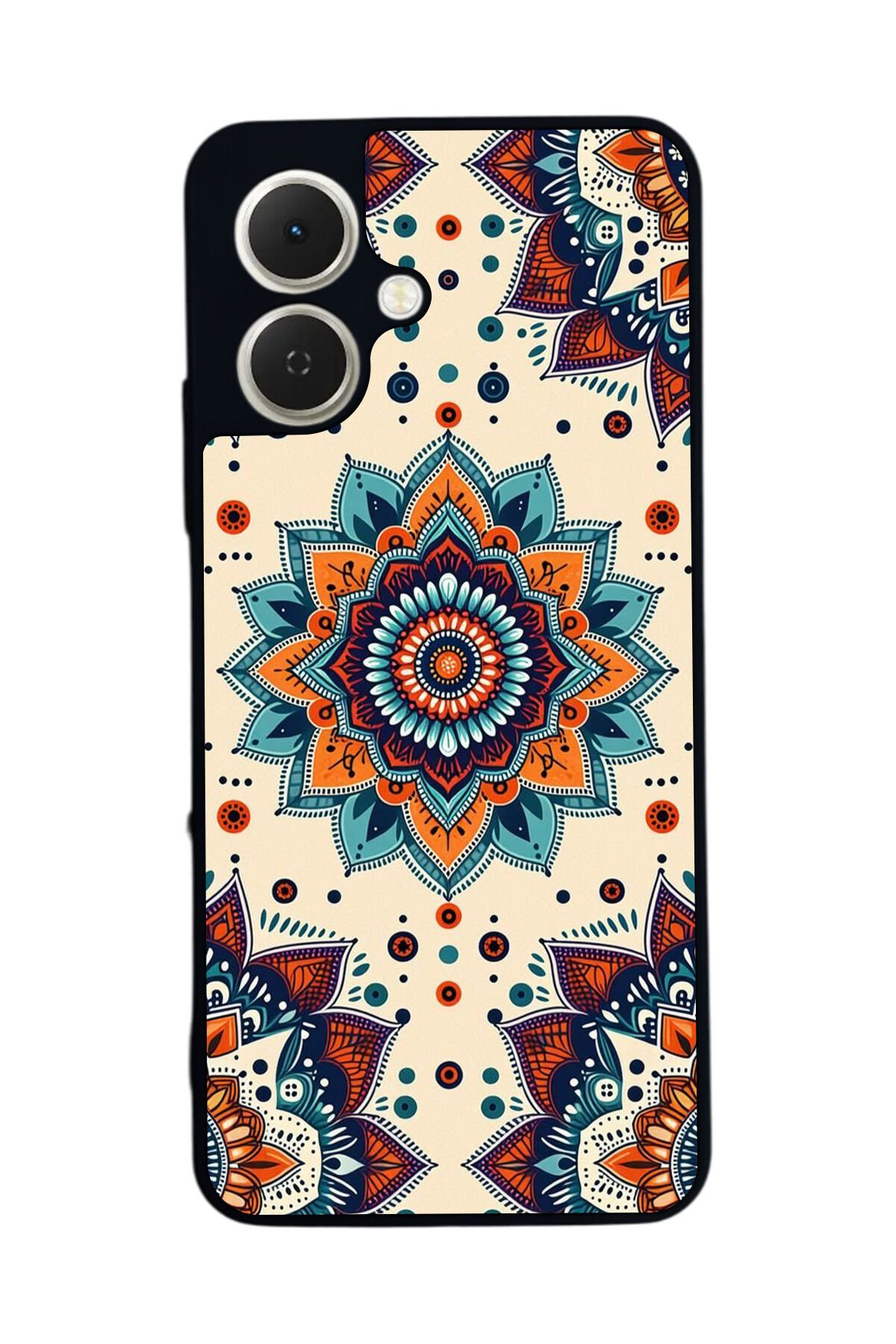 Tecno Spark GO 2 Uyumlu Mandaal Tasarımlı Glossy Premium Kılıf