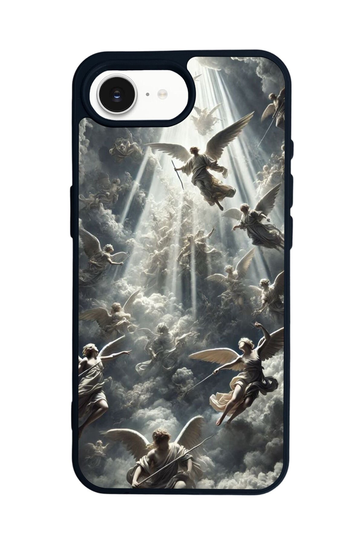 iPhone 16E Uyumlu Melek Tasarımlı Glossy Premium Kılıf