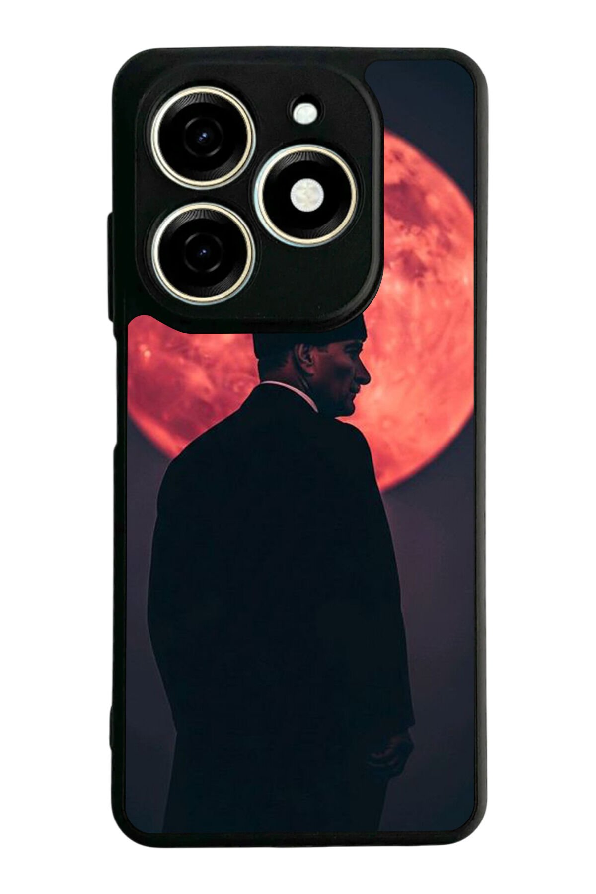 Infınıx Smart 8 Pro Uyumlu Mustafa Kemal Ataturk Tasarımlı Glossy Premium Kılıf