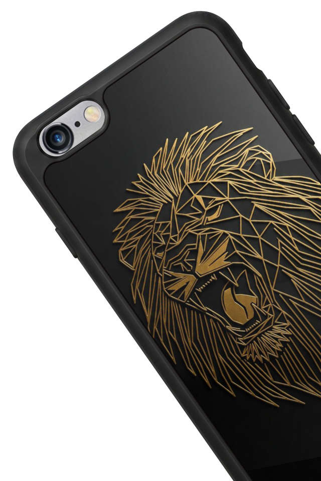 iPhone 6 Plus Uyumlu Aslan Tasarımlı Glossy Premium Kılıf