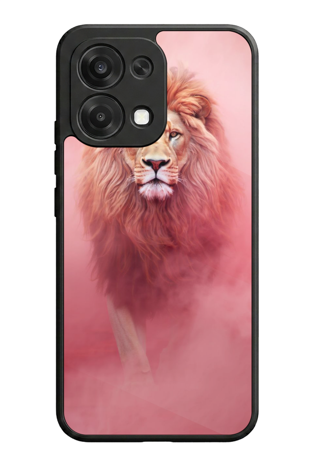 Oppo A6 Pro Uyumlu Aslan Tasarımlı Glossy Premium Kılıf