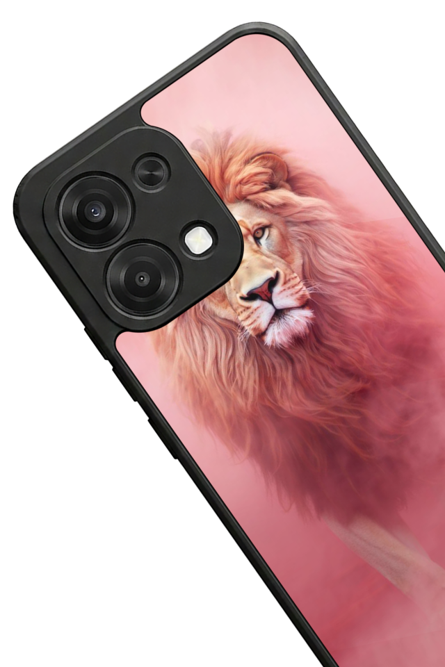 Oppo A6 Pro Uyumlu Aslan Tasarımlı Glossy Premium Kılıf