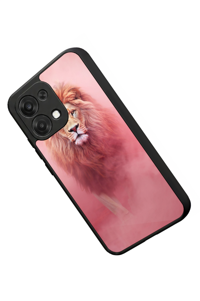 Oppo A6 Pro Uyumlu Aslan Tasarımlı Glossy Premium Kılıf