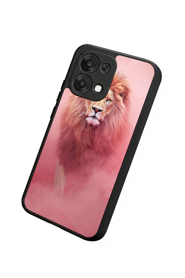 Oppo A6 Pro Uyumlu Aslan Tasarımlı Glossy Premium Kılıf