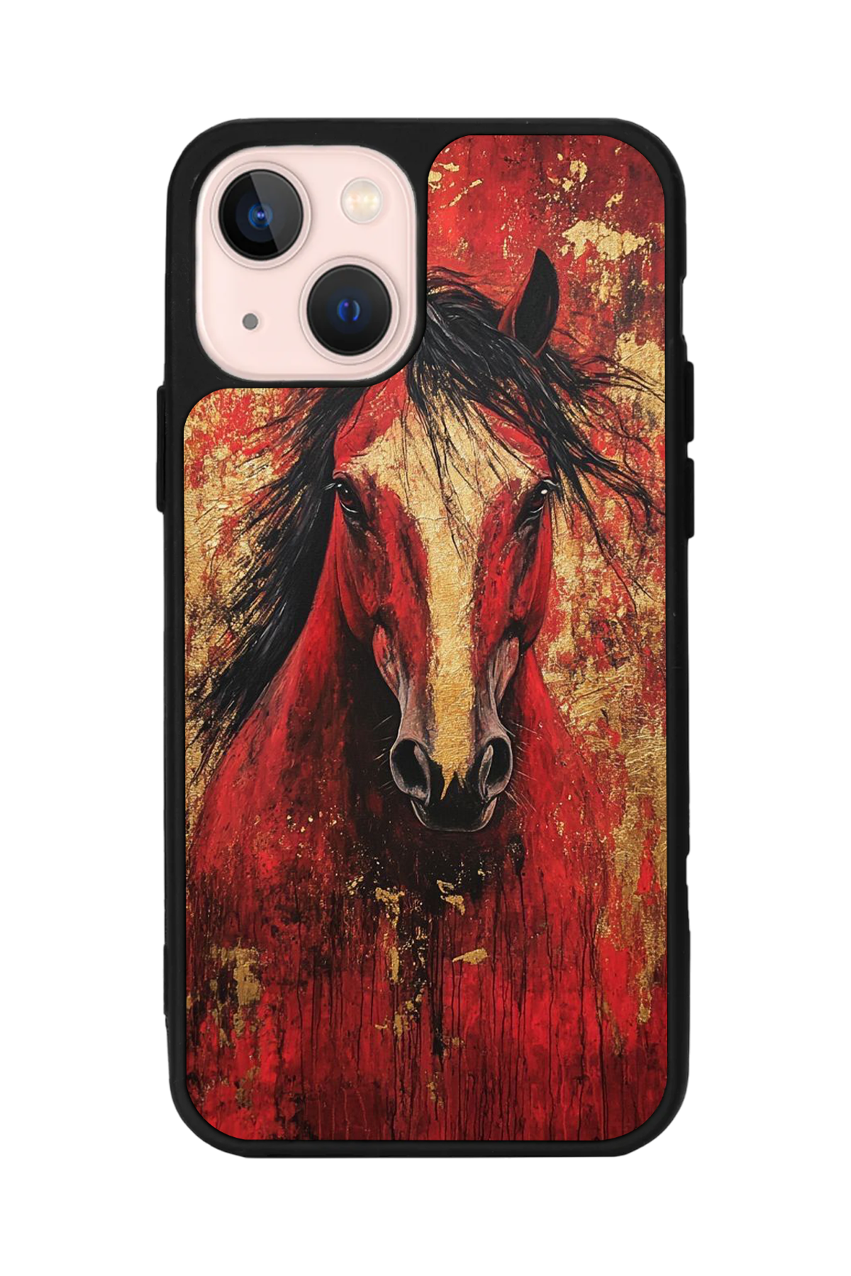 iPhone 15 Uyumlu At Horse Tasarımlı Glossy Premium Kılıf