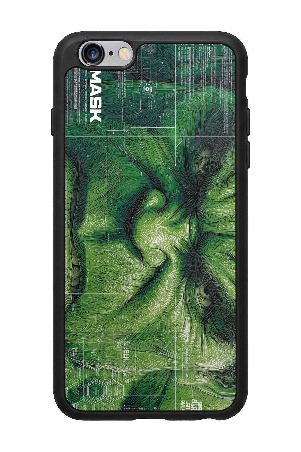 iPhone 6 Plus Uyumlu Hulk Tasarımlı Glossy Premium Kılıf