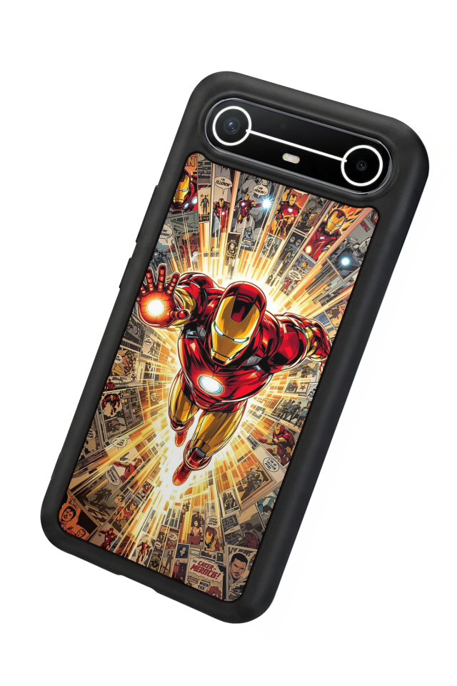 Tecno Spark Slim 5G Uyumlu Iron Man ( Demir Adam ) Tasarımlı Glossy Premium Kılıf