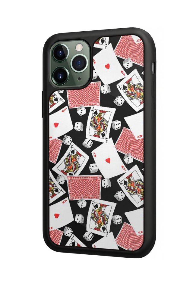 iPhone 11 Pro Max Uyumlu Kart Tasarımlı Glossy Premium Kılıf