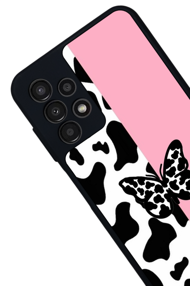 Samsung Galaxy A23 Uyumlu Kelebek Tasarımlı Glossy Premium Kılıf