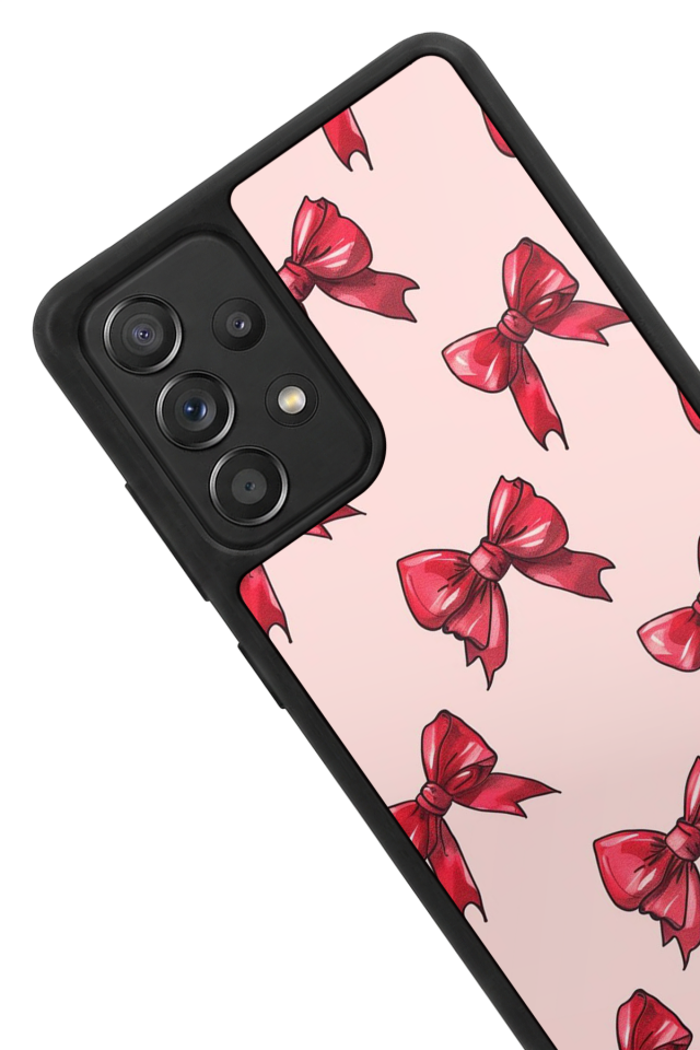 Samsung Galaxy A72 Uyumlu Kurdele Tasarımlı Glossy Premium Kılıf