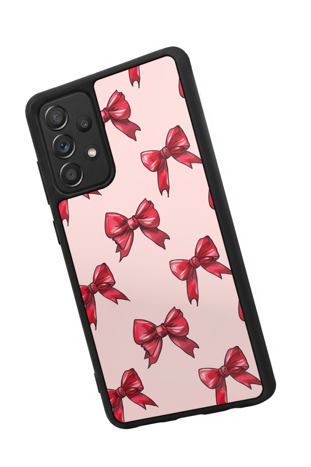 Samsung Galaxy A72 Uyumlu Kurdele Tasarımlı Glossy Premium Kılıf