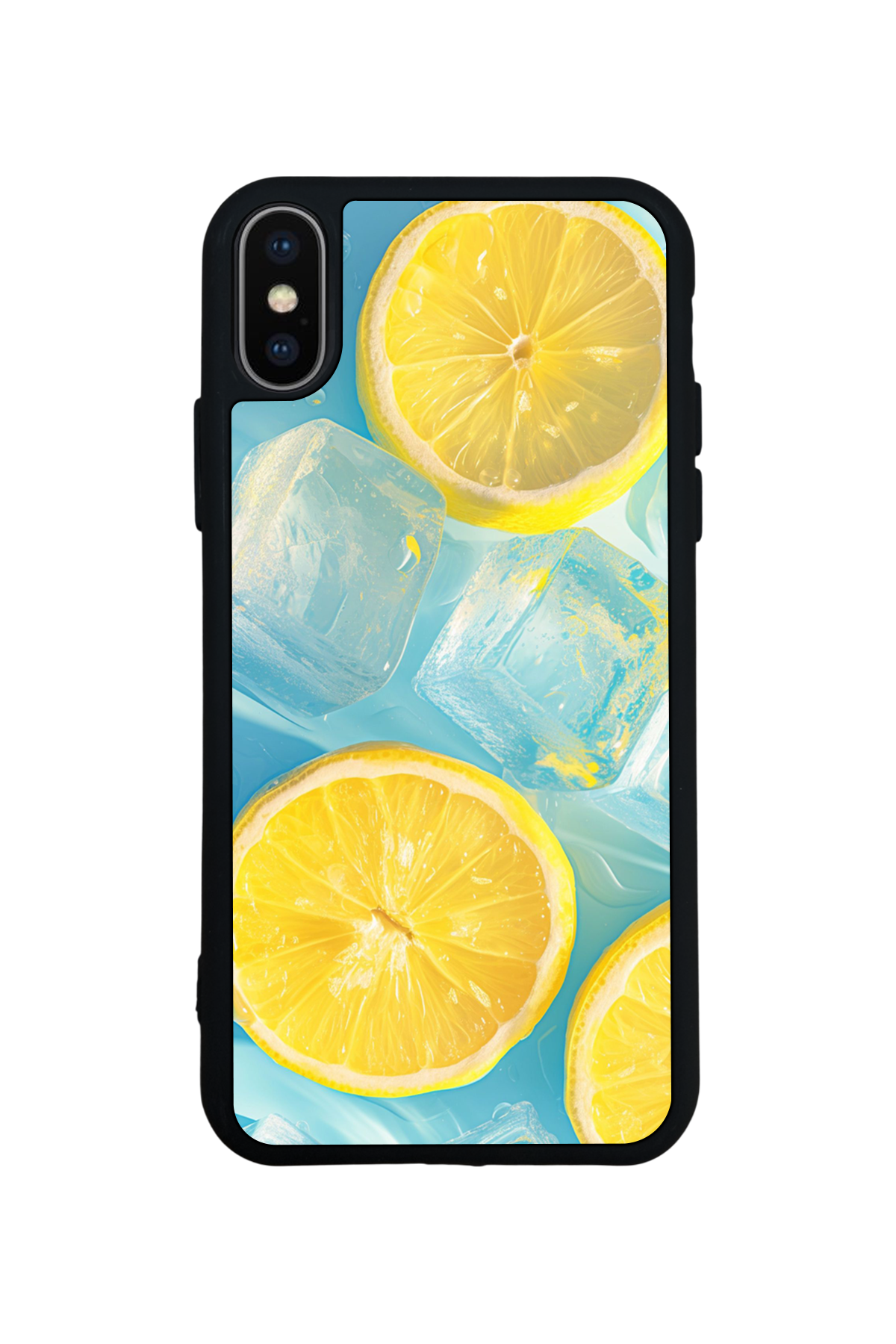 iPhone X/ XS Uyumlu Limon Tasarımlı Glossy Premium Kılıf