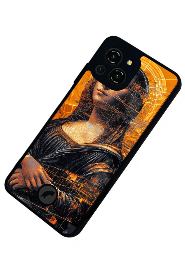 Reeder S23 Pro Max Uyumlu Monalisa Tasarımlı Glossy Premium Kılıf