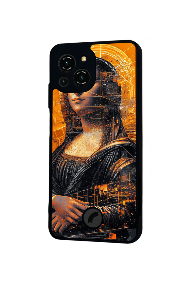 Reeder S23 Pro Max Uyumlu Monalisa Tasarımlı Glossy Premium Kılıf