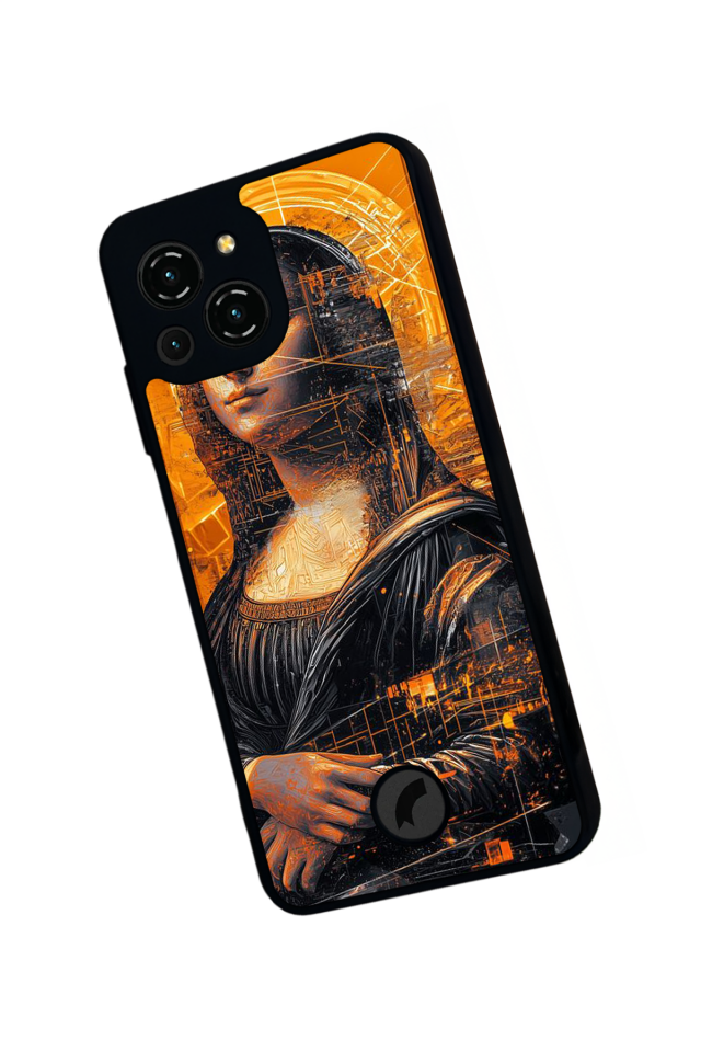 Reeder S23 Pro Max Uyumlu Monalisa Tasarımlı Glossy Premium Kılıf