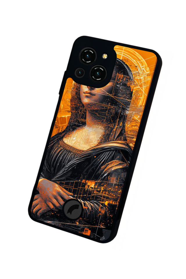 Reeder S23 Pro Max Uyumlu Monalisa Tasarımlı Glossy Premium Kılıf