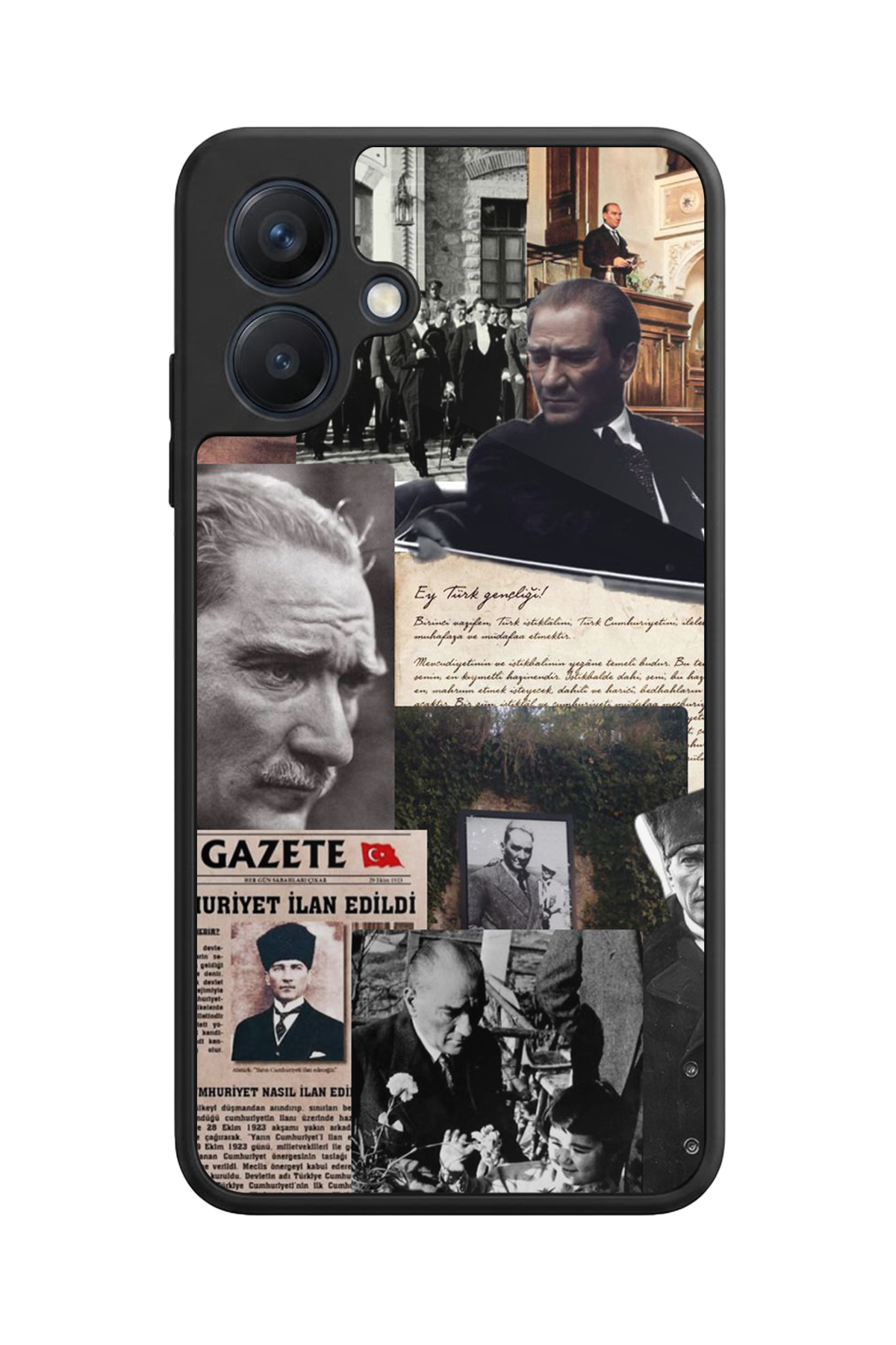 Samsung Galaxy A07 Uyumlu Mustafa Kemal Ataturk Tasarımlı Glossy Premium Kılıf
