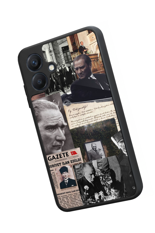 Samsung Galaxy A07 Uyumlu Mustafa Kemal Ataturk Tasarımlı Glossy Premium Kılıf