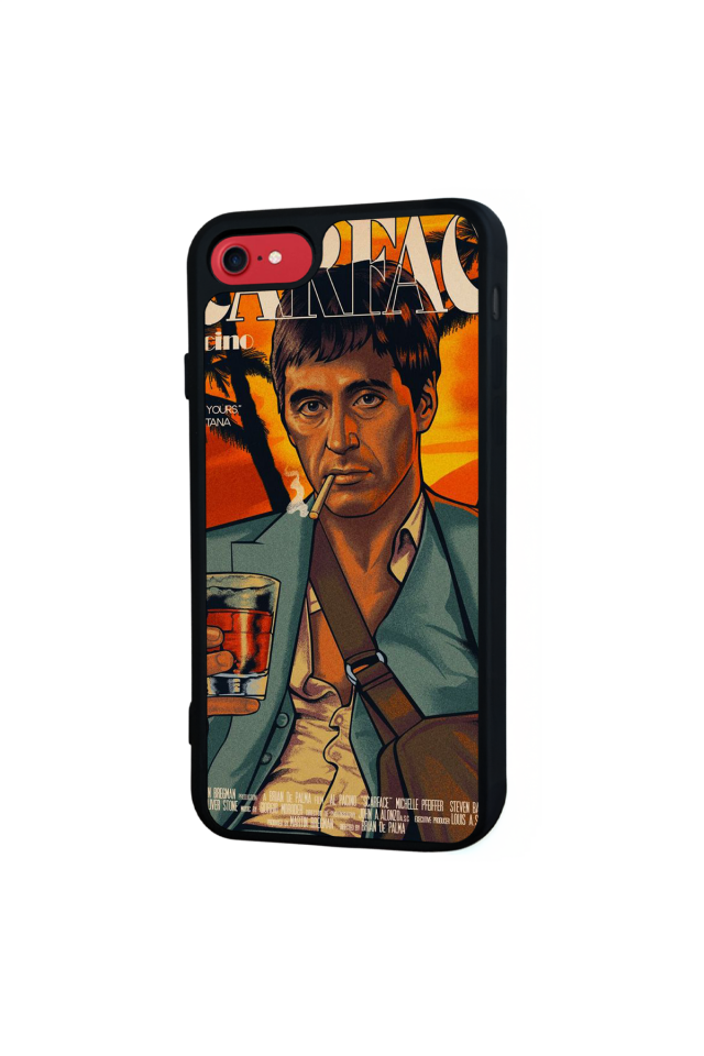 iPhone 7 Uyumlu Scarface Tasarımlı Glossy Premium Kılıf