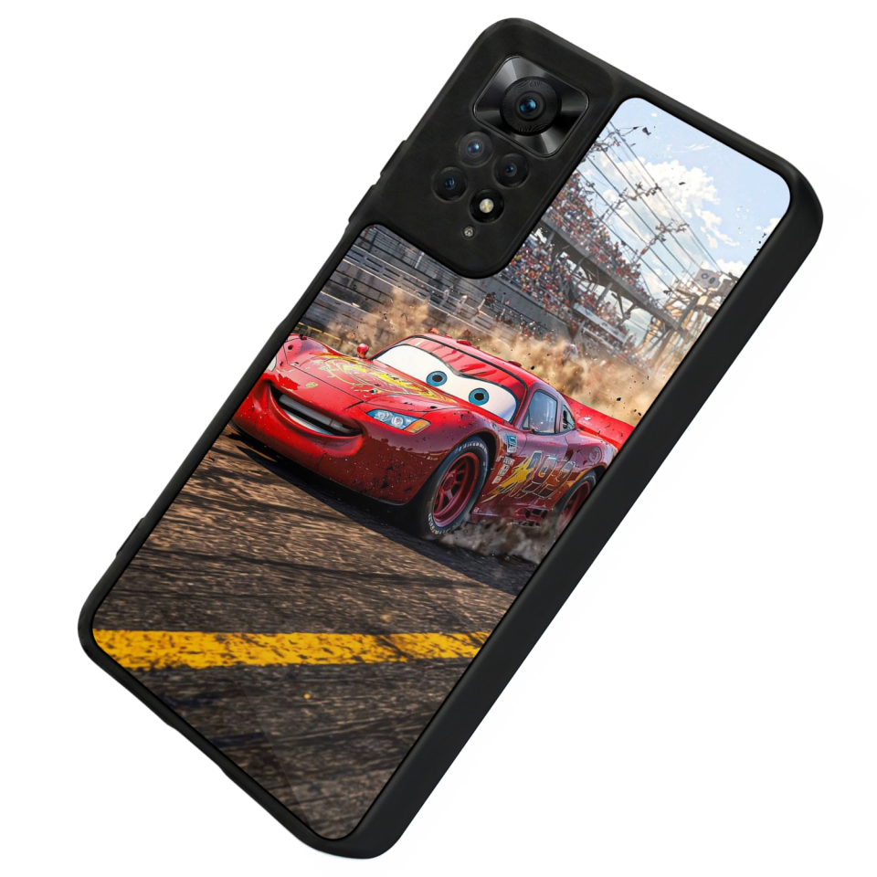 Xiaomi Redmi Note 11 Pro Uyumlu Şimsek McQueen Tasarımlı Glossy Premium Kılıf