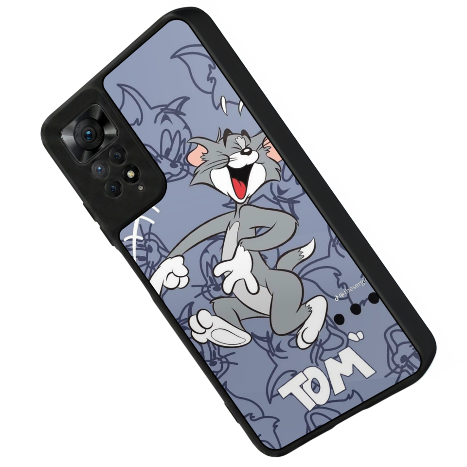 Xiaomi Redmi Note 12 Pro Uyumlu Tom And Jerry Tasarımlı Glossy Premium Kılıf