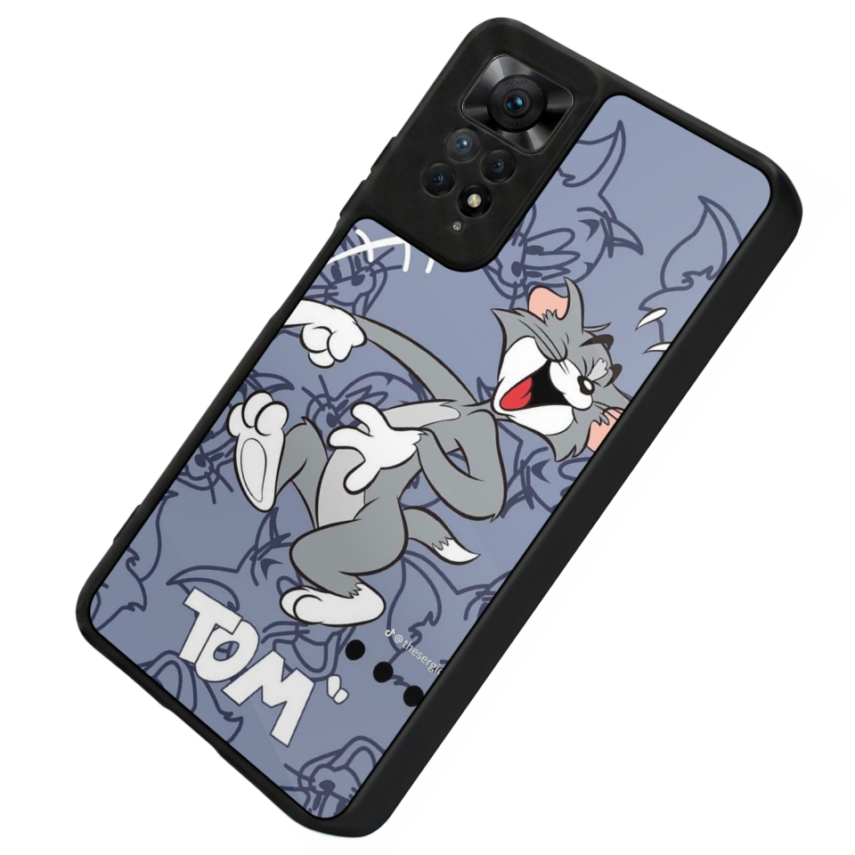 Xiaomi Redmi Note 12 Pro Uyumlu Tom And Jerry Tasarımlı Glossy Premium Kılıf